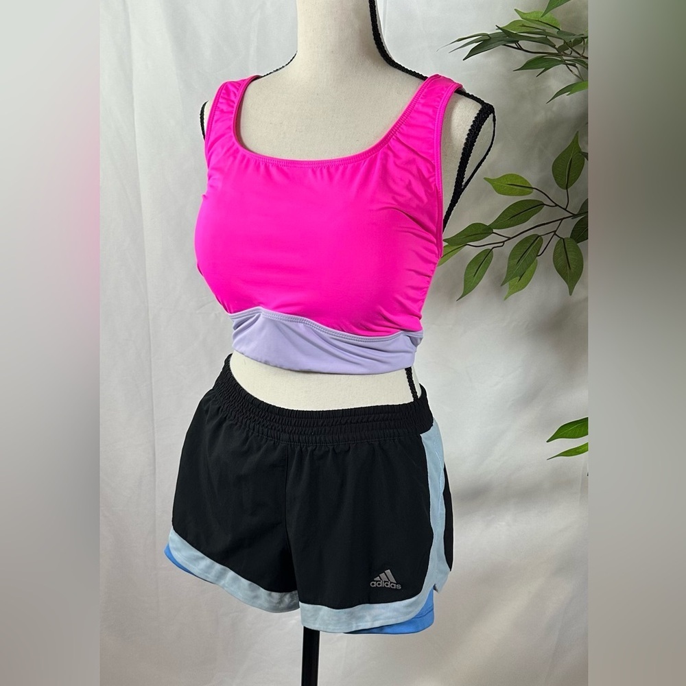 Adidas Blue Performance Athletic Shorts - Picture 10 of 12